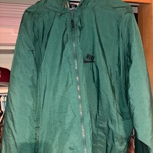 Nike Men's Teal Windbreaker Jacket